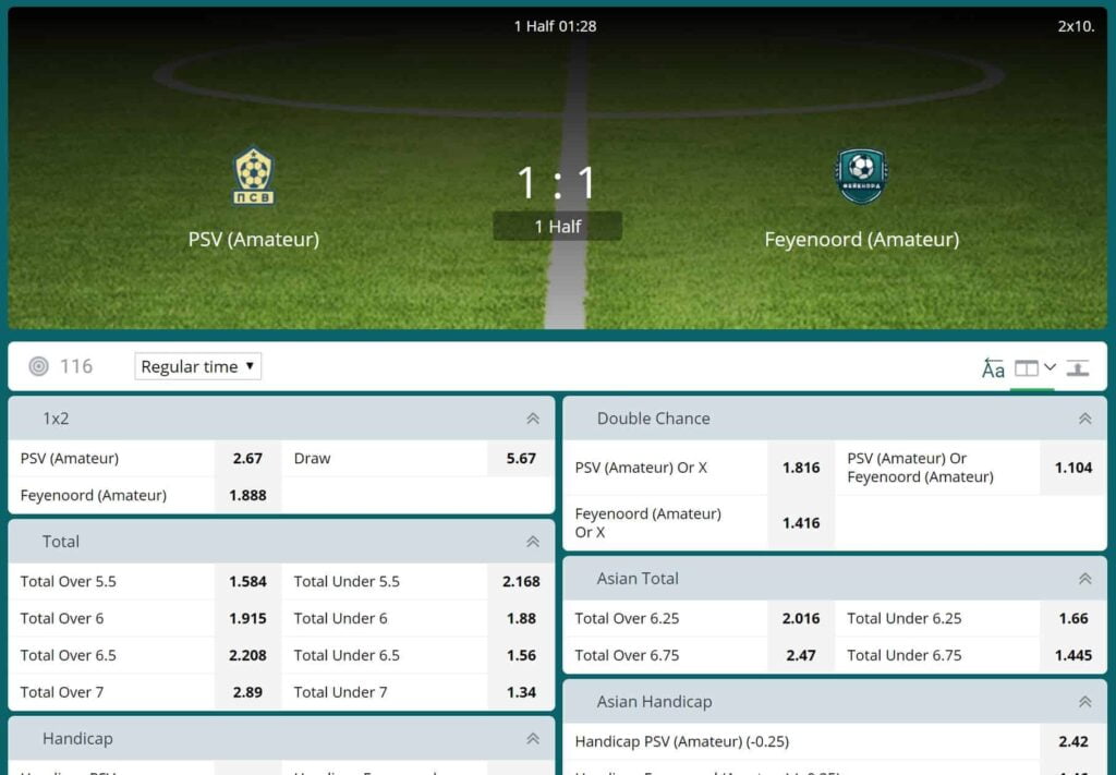 22bet nigeria betting