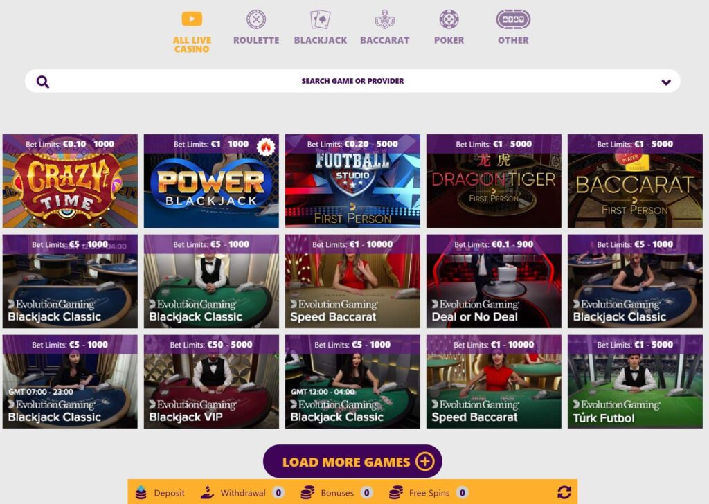 SlotoTop Live Casino