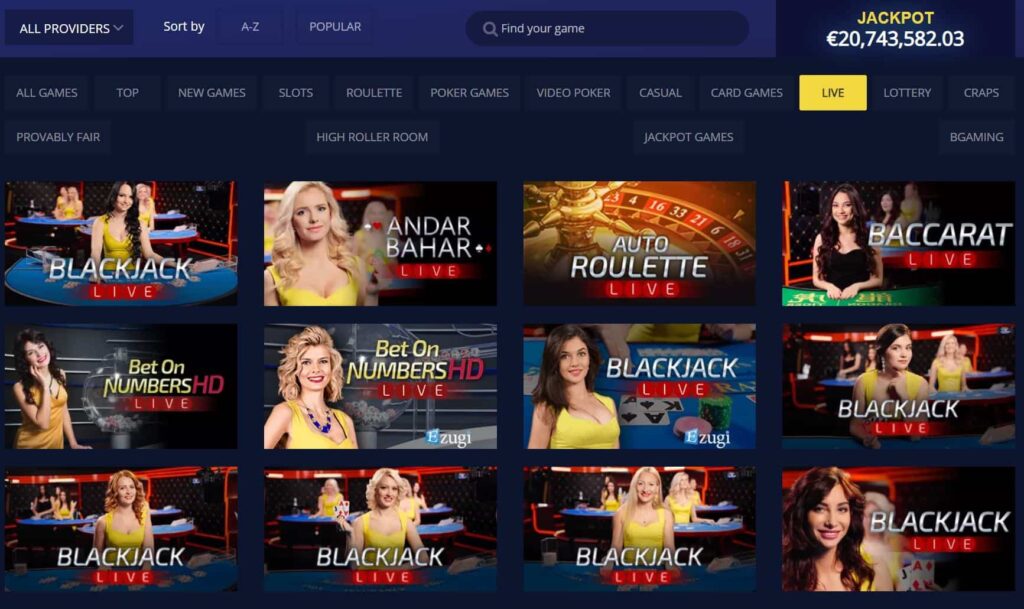 betchain live casino