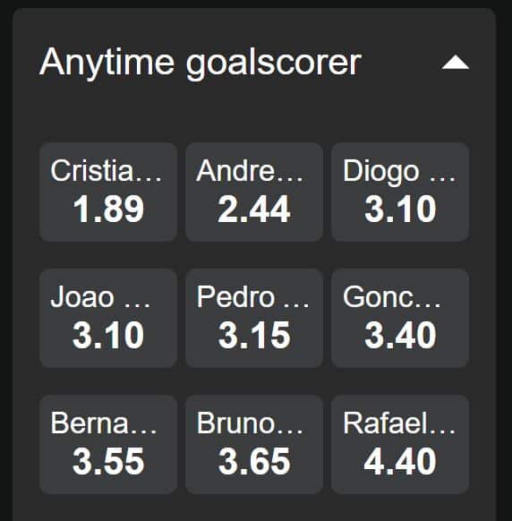 goalscorer betting markets