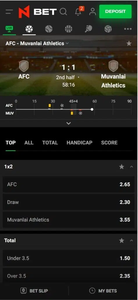 n1bet mobile betting