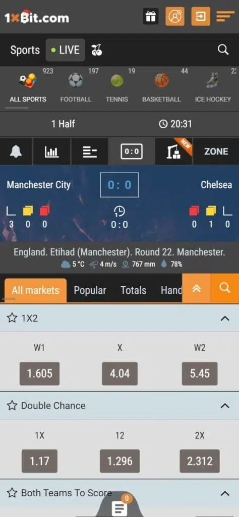 1xbit mobile app