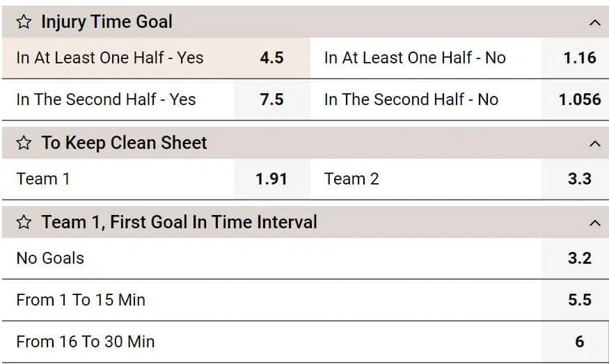 special betting markets