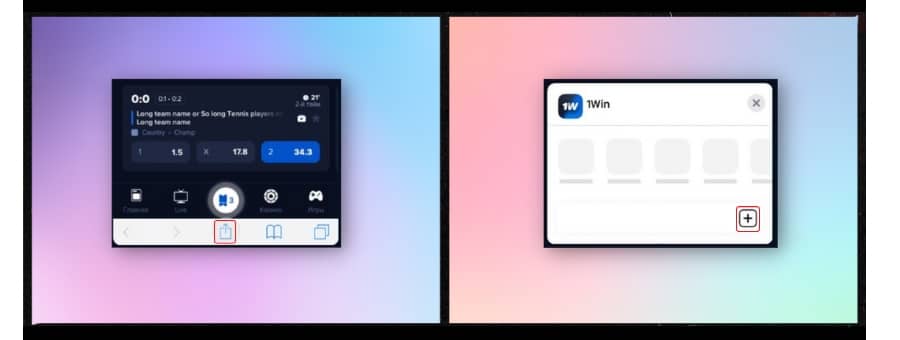 1win iphone install
