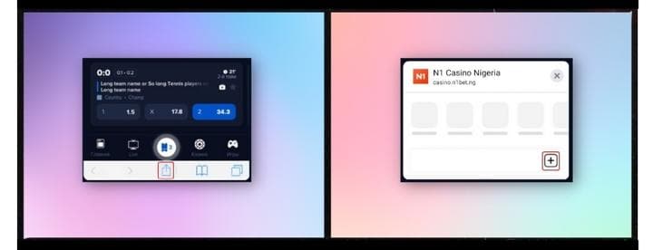 n1bet app to home screen
