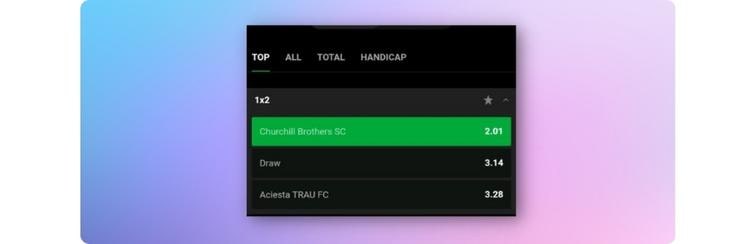 n1bet app markets-selections