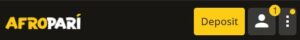 afropari deposit button