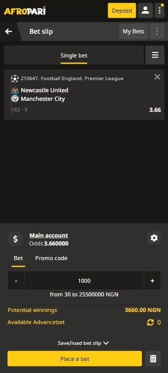 afropari mobile betting