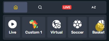 campeonbet sports navigation