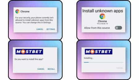 mostbet app install