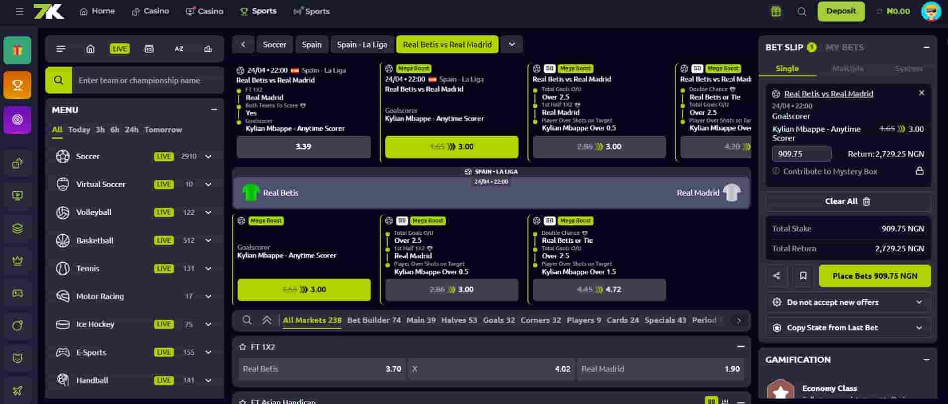 bet7k desktop site