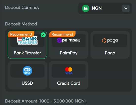 bc game payment methods